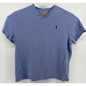 Polo Ralph Lauren Men's V-Neck Short Sleeve T-Shirt Light Blue XXL